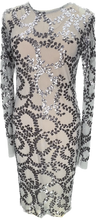 Load image into Gallery viewer, Gunmetal Embroidery Dress