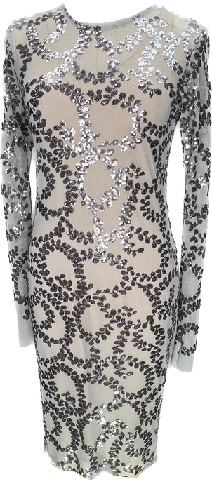 Gunmetal Embroidery Dress - Petit Pois by Viviana G