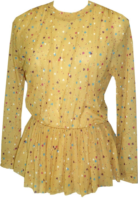 Love Me Gold Sheer Top - Petit Pois by Viviana G