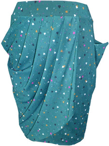Love Me Teal Wrap Around Skirt - Petit Pois by Viviana G