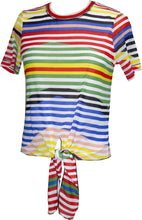 Load image into Gallery viewer, Miami Spice Front Tie Tee