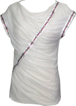 Load image into Gallery viewer, Monte Carlo White Shirred Top - Petit Pois by Viviana G