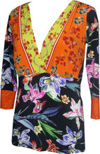 Load image into Gallery viewer, Orchids  V-Neck Top