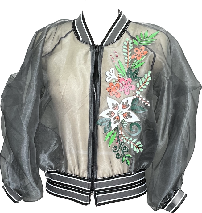 OH La La Bomber Jacket - Petit Pois by Viviana G