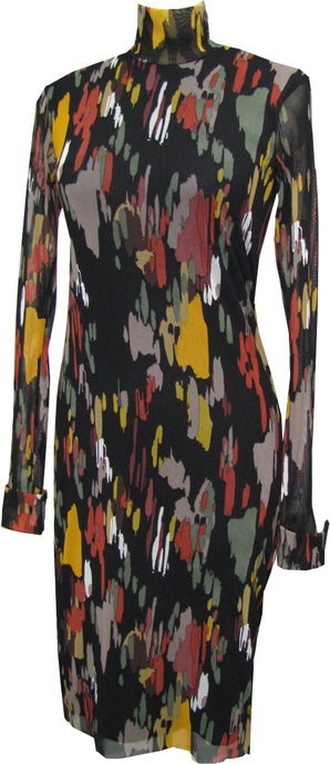 Oregon Turtle Neck Dress - Petit Pois by Viviana G