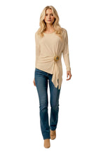 Load image into Gallery viewer, Oyster Solid Color Asymmetric Scoop Blouson
