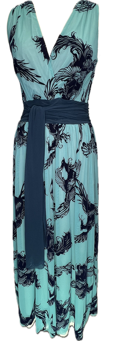 Phoenix Long Dress With Sash - Petit Pois by Viviana G