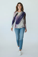 Load image into Gallery viewer, Purple Rain Crew Neck Tee - Petit Pois by Viviana G