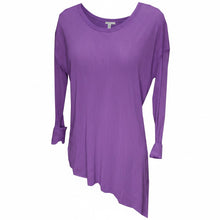 Load image into Gallery viewer, Purple Solid Color Asymmetric Blouson