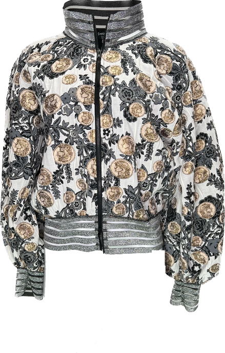 Royal Coin Bomber Jacket - Petit Pois by Viviana G