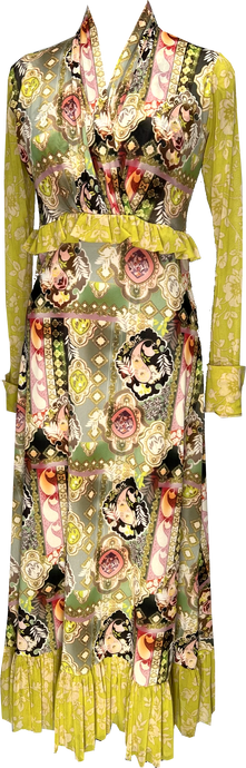 Royal Paisley Ankle Length Dress - Petit Pois by Viviana G