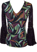 Load image into Gallery viewer, Sonic V-Neck Top - Petit Pois by Viviana G