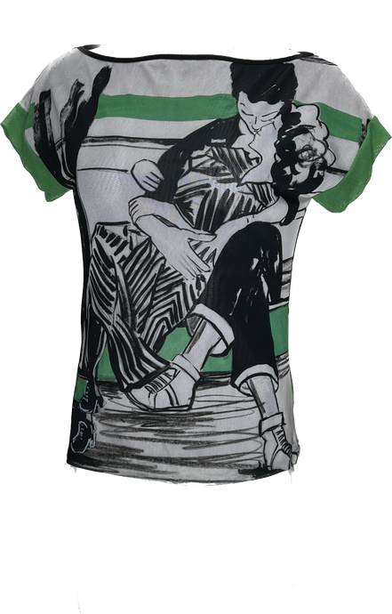 True Love Boat Neck Top - Petit Pois by Viviana G