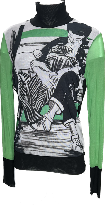 True Love High Neck Top - Petit Pois by Viviana G