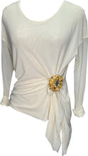 Load image into Gallery viewer, Vanilla Solid Color Asymmetric Blouson