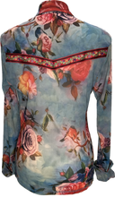 Load image into Gallery viewer, Vintage Rose Western Shirt - Petit Pois by Viviana G