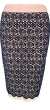 Load image into Gallery viewer, Vintage Velvet Pencil Skirt - Petit Pois by Viviana G