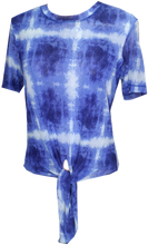 Load image into Gallery viewer, Water Blue Front Tie Top - Petit Pois by Viviana G