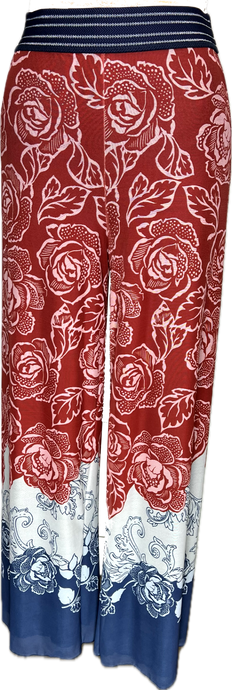 White Flower Lined Pants - Petit Pois by Viviana G