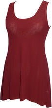 Load image into Gallery viewer, Wine Solid Color Swing Tank - Petit Pois by Viviana G