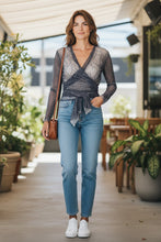 Load image into Gallery viewer, Grey  Wave Mesh  Wrap Around - Petit Pois by Viviana G