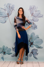 Load image into Gallery viewer, Royal Blue/Black Combo Skirt - Petit Pois by Viviana G
