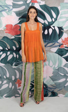 Load image into Gallery viewer, Orange Star Sheer Mesh Tank - Petit Pois by Viviana G