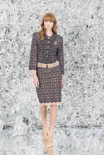 Load image into Gallery viewer, Vintage Velvet Pencil Skirt - Petit Pois by Viviana G