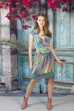 Load image into Gallery viewer, Applique Triple Layer V Neck Dress - Petit Pois by Viviana G