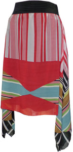 "Geometric Stripes" Skirt