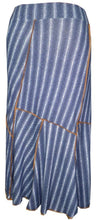 Load image into Gallery viewer, Knit Twill Asymmetric Flair Skirt In panels - Petit Pois by Viviana G