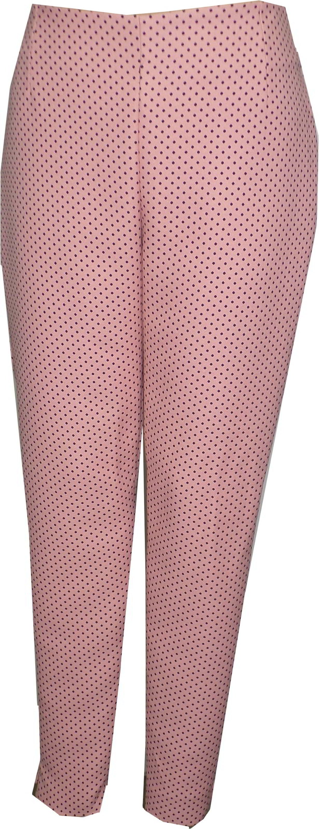 Mini Dots Recycled Pique Slim Pants With Back Zipper