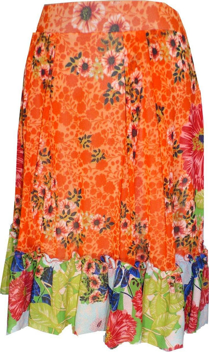 Tangerine Ruffles Skirt - Petit Pois by Viviana G