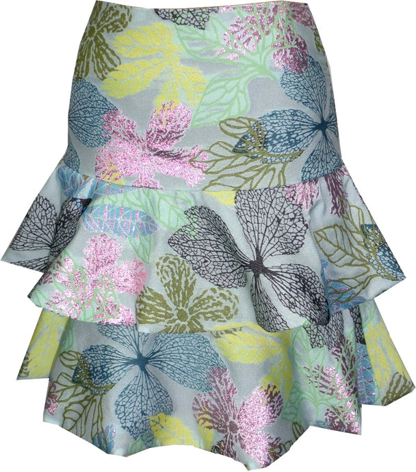 The Garden Jacquard Short Skirt