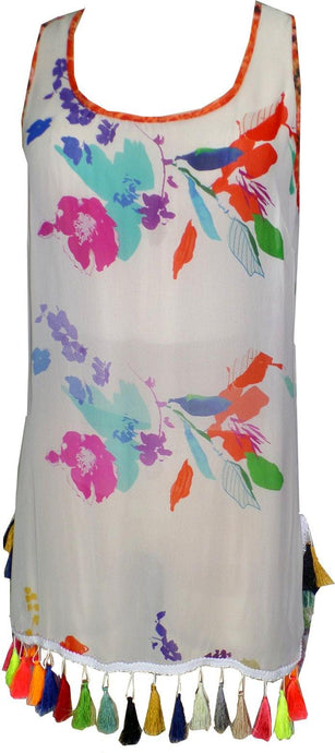 Water Colors Shell Top - Petit Pois by Viviana G